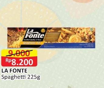 Promo Harga LA FONTE Spaghetti 225 gr - Alfamart