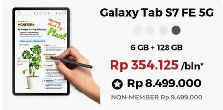 Promo Harga Samsung Galaxy Tab S7 FE 5G  - Erafone