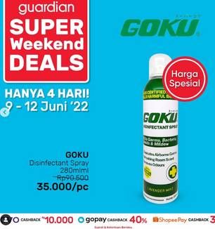 Promo Harga Goku Disinfectant Spray 280 ml - Guardian