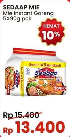 Promo Harga Sedaap Mie Goreng Original per 5 pcs 90 gr - Indomaret