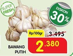 Promo Harga Bawang Putih per 100 gr - Superindo