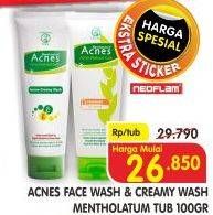 Promo Harga ACNES ACNES Creamy Wash/Facial Wash Natural Care 100 gr - Superindo