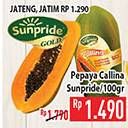 Promo Harga Sunpride Pepaya Callina per 100 gr - Hypermart