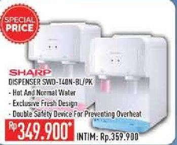 Promo Harga SHARP SWD-T40N | Water Dispenser PK, BL  - Hypermart