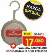 Promo Harga SWALLOW Naphthalene Anti Ngengat Jamur S-102 80 gr - Superindo