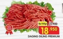 Promo Harga Daging Giling Sapi Premium per 100 gr - Superindo