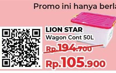 Promo Harga LION STAR Wagon Container 50000 ml - Yogya