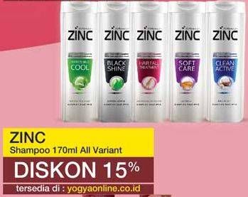 Promo Harga ZINC Shampoo All Variants 170 ml - Yogya