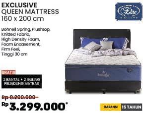 Promo Harga Elite Exclusive Queen Mattress 160x200cm  - COURTS