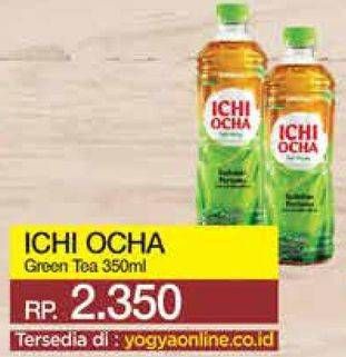 Promo Harga ICHI OCHA Minuman Teh Green Tea 350 ml - Yogya