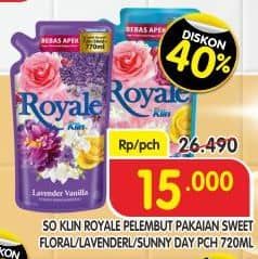 Promo Harga So Klin Royale Parfum Collection Sweet Floral, Lavender Vanilla, Sunny Day 720 ml - Superindo