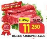 Promo Harga Daging Sandung Lamur (Daging Brisket) per 100 gr - Superindo