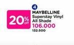 Promo Harga Maybelline Superstay Vinyl Ink All Variants  - Watsons