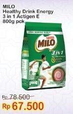 Promo Harga MILO ActivGo 3in1 800 gr - Indomaret