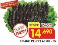 Promo Harga Udang Pancet AK 30-35 per 100 gr - Superindo