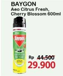 Promo Harga BAYGON Insektisida Spray Citrus Fresh, Cherry Blossom 600 ml - Alfamart