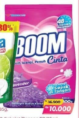 Promo Harga Boom Deterjen Bubuk 800 gr - Alfamart