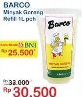 Promo Harga BARCO Minyak Goreng Kelapa 1000 ml - Indomaret