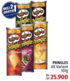 Promo Harga PRINGLES Potato Crisps All Variants 107 gr - LotteMart
