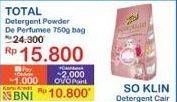 Promo Harga Total Detergent Powder de Perfumee 750 gr - Indomaret