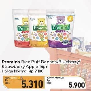 Promo Harga Promina Puffs Pisang, Blueberry, Strawberry Apple 15 gr - Carrefour