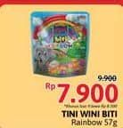 Promo Harga Tini Wini Biti Biskuit Crackers Rainbow Pack 57 gr - Alfamidi