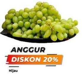 Promo Harga Anggur Hijau per 100 gr - Yogya