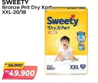Promo Harga Sweety Bronze Pants Dry X-Pert XXL20, XXL18 18 pcs - Alfamart