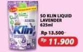 Promo Harga So Klin Liquid Detergent Provence Lavender 565 ml - Alfamart