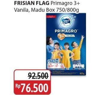 Promo Harga Frisian Flag Primagro 3+ Vanilla, Madu 750 gr - Alfamidi