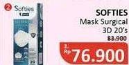 Promo Harga SOFTIES Masker Earloop 3D Surgical Mask 20 pcs - Alfamidi