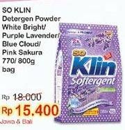 Promo Harga Softergent/ Detergent 800/770gr  - Indomaret