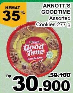 Promo Harga GOOD TIME Cookies Chocochips 277 gr - Giant