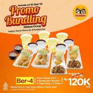 Promo Harga Promo Bundling Ber-4  - HokBen