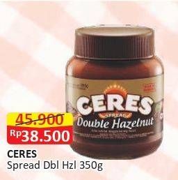 Promo Harga Ceres Choco Spread Double Hazelnut 350 gr - Alfamart