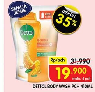 Promo Harga Dettol Body Wash All Variants 410 ml - Superindo