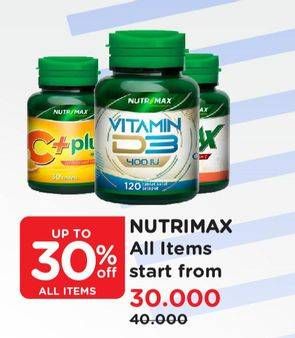 Promo Harga NUTRIMAX Product Supplement  - Watsons