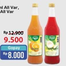 Promo Harga MARJAN Syrup Squash Coco Pandan, Orange 450 ml - Alfamart
