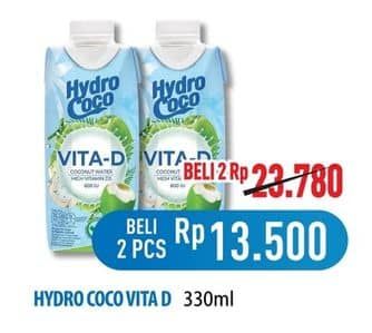 Promo Harga Hydro Coco Vita-D 330 ml - Hypermart