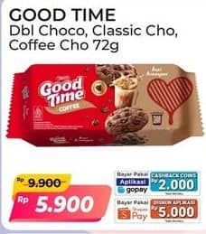 Promo Harga Good Time Cookies Chocochips Double Choc, Classic, Coffee 72 gr - Alfamart