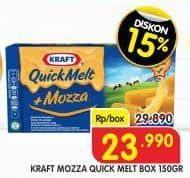 Promo Harga Kraft Quick Melt Mozza 165 gr - Superindo