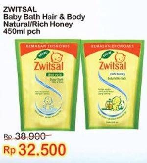Promo Harga ZWITSAL Natural Baby Bath 450ml  - Indomaret