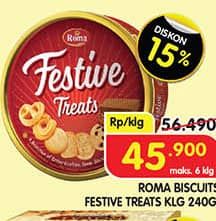 Promo Harga Roma Festive Treats 240 gr - Superindo