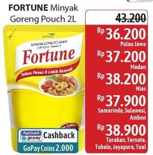 Promo Harga Fortune Minyak Goreng 2000 ml - Alfamidi