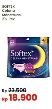 Promo Harga Softex Celana Menstruasi 2 pcs - Indomaret