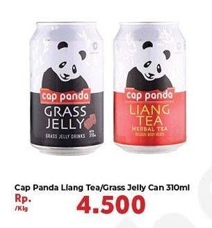 Promo Harga CAP PANDA Minuman Kesehatan Grass Jelly, Liang Tea 310 ml - Carrefour