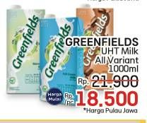 Promo Harga Greenfields UHT All Variants 1000 ml - LotteMart