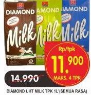 Promo Harga DIAMOND Milk UHT All Variants 1000 ml - Superindo