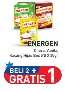Promo Harga Energen Cereal Instant Chocolate, Vanilla, Kacang Hijau per 5 pcs 30 gr - Hypermart