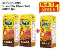 Promo Harga HILO Susu UHT School Chocolate per 2 pcs 200 ml - Indomaret